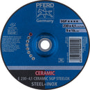 PFERD Navrondeller E 230-4,1 CERAMIC SGP STEELOX